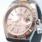 Pre-Owned Rolex Datejust 41mm 2 Tone 18k Rose Gold Watch 126331 S103368