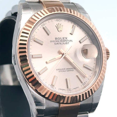 Pre-Owned Rolex Datejust 41mm 2 Tone 18k Rose Gold Watch 126331 S103368