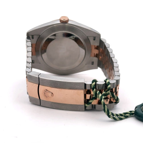 Pre-Owned Rolex Datejust 41mm 2 Tone 18k Rose Gold Watch 126301 S14841