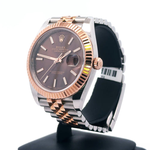 Pre-Owned Rolex Datejust 41mm 2 Tone 18k Rose Gold Watch 126331 S14753
