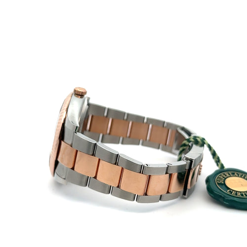 Pre-Owned Rolex Datejust 41mm 2 Tone 18k Rose Gold Watch 126331 Fluted Bezel Philadelphia