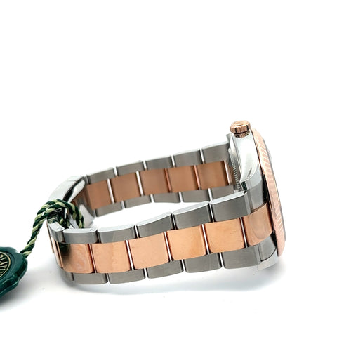 Pre-Owned Rolex Datejust 41mm 2 Tone 18k Rose Gold Watch 126331 Fluted Bezel Philadelphia