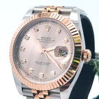 Pre-Owned Rolex Datejust 41mm, 2 tone 18k Rose Gold Watch, 126331, Fluted bezel Philadelphia