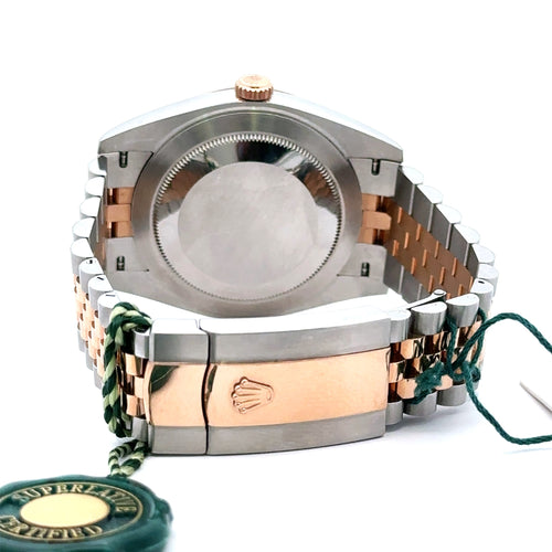 Pre-Owned Rolex Datejust 41mm, 2 tone 18k Rose Gold Watch, 126331, Fluted bezel