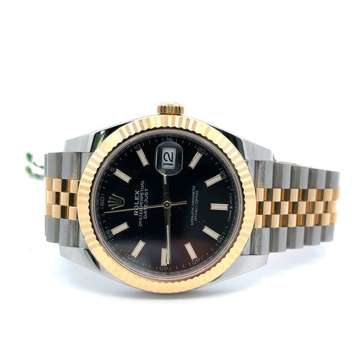 Pre-Owned Rolex Datejust 41mm 2 Tone 18k Yellow Gold Watch 126333 Fluted Bezel Philadelphia