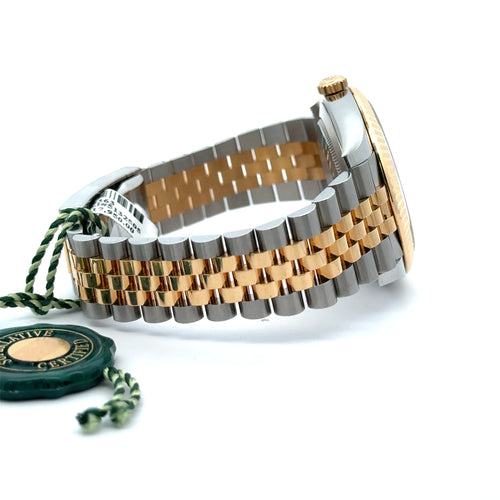 Pre-Owned Rolex Datejust 41mm 2 Tone 18k Yellow Gold Watch 126333 Fluted Bezel Philadelphia