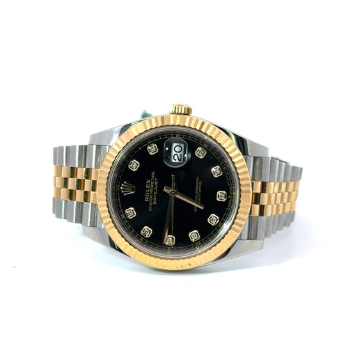Pre-Owned Rolex Datejust 41mm 2 tone 18k Yellow Gold Watch 126333, Fluted bezel Philadelphia