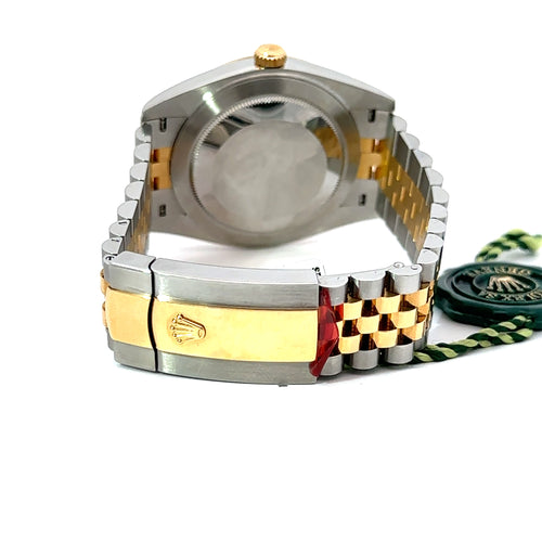 Pre-Owned Rolex Datejust 41mm 2 Tone 18k Yellow Gold Watch 126333 Fluted Bezel