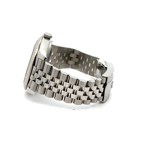 Pre-Owned Rolex Datejust 41mm Stainless Steel Watch 126334 Gold Fluted Bezel Philadelphia