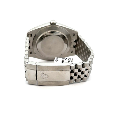 Pre-Owned Rolex Datejust 41mm Stainless Steel Watch 126334 Gold Fluted Bezel Philadelphia