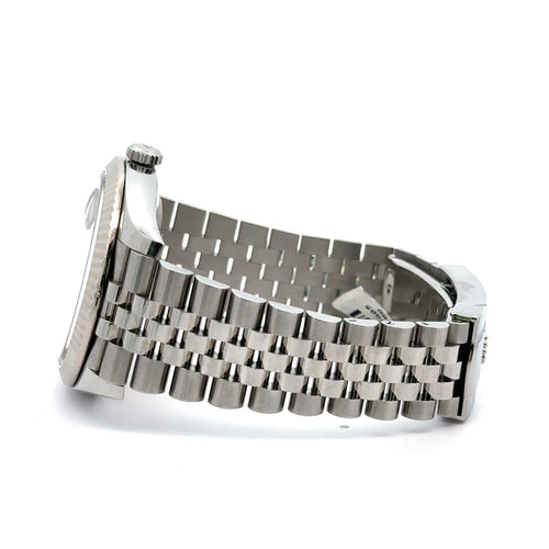 Pre-Owned Rolex Datejust 41mm Stainless Steel Watch 126334 Gold Fluted Bezel Philadelphia