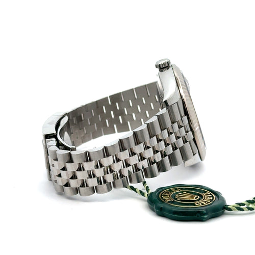 Pre-Owned Rolex Datejust 41mm Stainless Steel Watch 126334 Gold Fluted Bezel Philadelphia