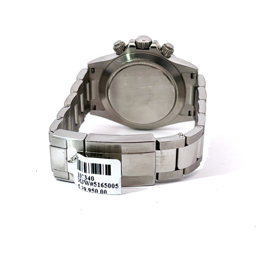 Pre-Owned Rolex Daytona 40mm Stainless Steel Watch 116520, Black Dial, S107340 Philadelphia