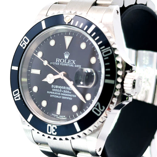 Pre-Owned Rolex Submariner Date 40mm Stainless Steel Watch 16610 S107526