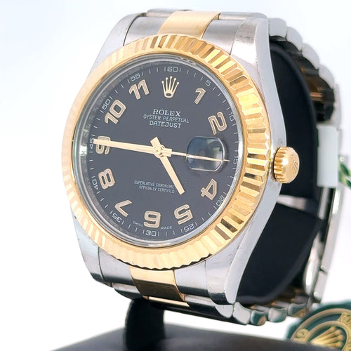 Pre-Owned Rolex Datejust II 41mm 2 tone 18k Yellow Gold Watch 116333, Fluted bezel Philadelphia