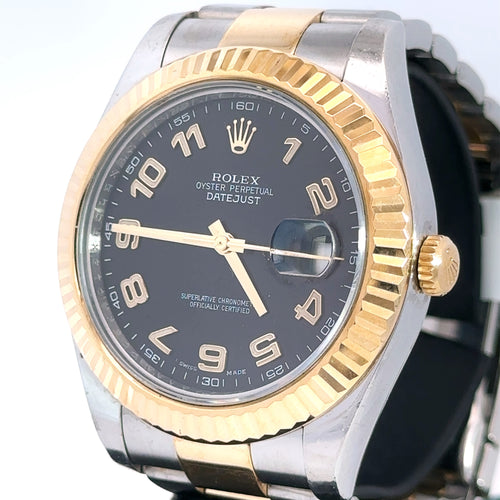 Pre-Owned Rolex Datejust II 41mm 2 tone 18k Yellow Gold Watch 116333, Fluted bezel Philadelphia