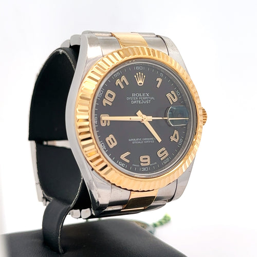 Pre-Owned Rolex Datejust II 41mm 2 tone 18k Yellow Gold Watch 116333, Fluted bezel Philadelphia