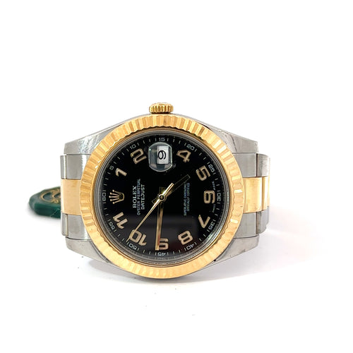 Pre-Owned Rolex Datejust II 41mm 2 tone 18k Yellow Gold Watch 116333, Fluted bezel Philadelphia