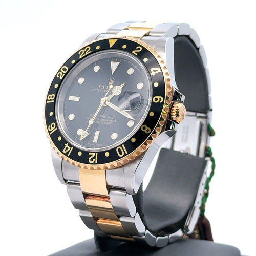 Pre-Owned Rolex GMT-MASTER II Automatic 40mm Watch, 116713 18k Gold S15868