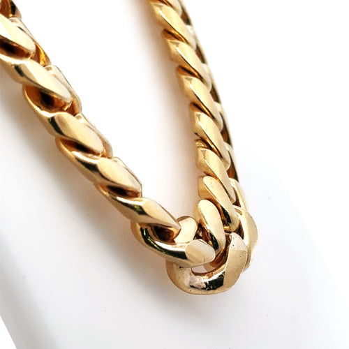 10k Yellow Gold Miami Cuban Link Chain necklace, 30", 402.6g, 15mm, S107809