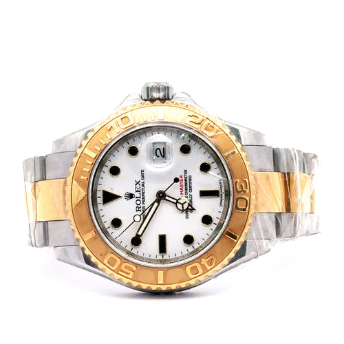 Pre-Owned Rolex Yacht Master 40mm 18k gold & Steel Watch 16623 S105837