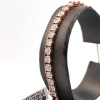 14k White & Rose Gold 1.50CT Diamond Bolo Bracelet, 8.2g, S107832