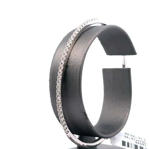 18k White Gold 1.25 CT Diamond Bracelet Bangle , 14.3gm, S16048