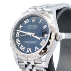 Brand New Rolex Datejust 31mm Oyster Steel Watch 278344RBR, Gold & Diamond Bezel