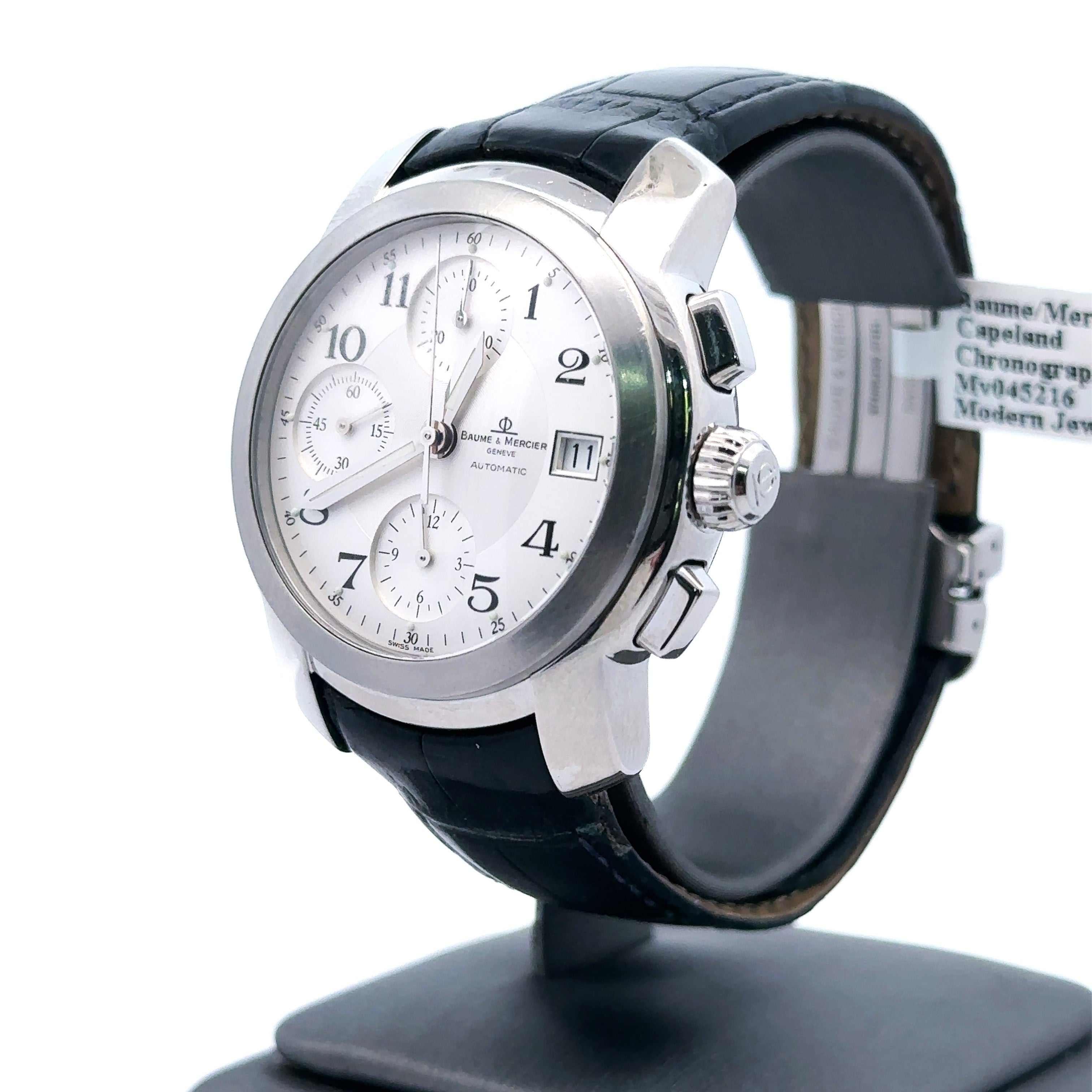 BAUME & MERCIER CAPELAND CHRONOGRAPH STAINLESS STEEL AUTOMATIC 39MM, M