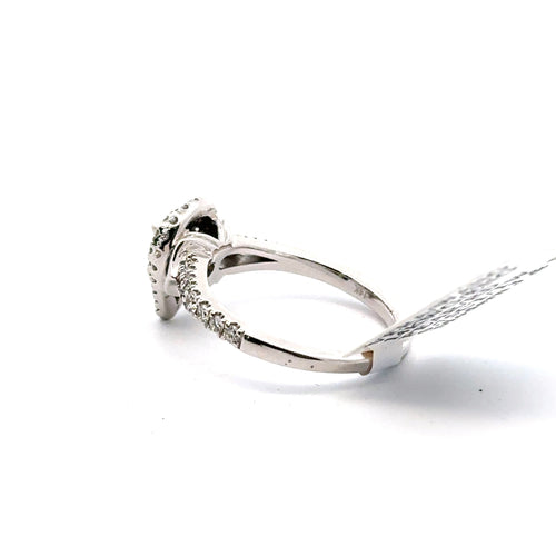 Vera Wang 14k White Gold 0.75CT Diamond Engagement Ring Size 6.50 S107916