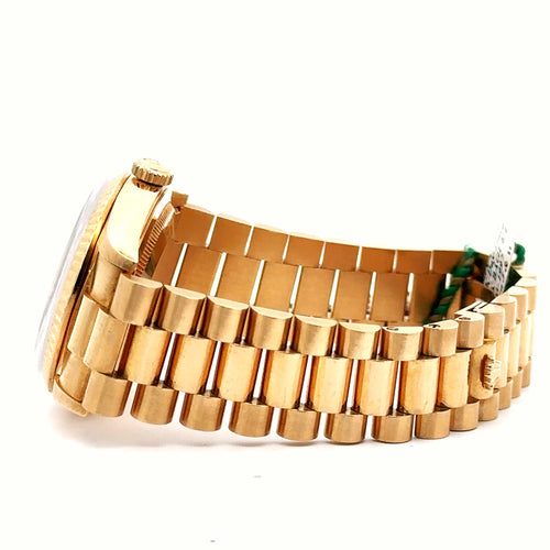 Pre-Owned Rolex Day Date 36mm 18k Yellow Gold Watch 18238