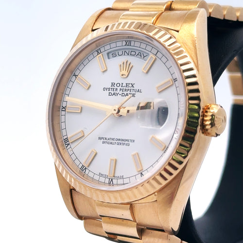 Pre-Owned Rolex Day Date Presidential 36mm 18k Yellow Gold Watch 18238