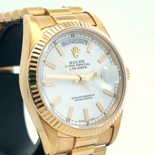 Pre-Owned Rolex Day Date Presidential 36mm 18k Yellow Gold Watch 18238