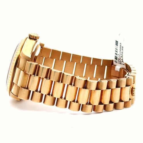 Pre-Owned Rolex Day Date Presidential 36mm 18k Yellow Gold Watch 18238