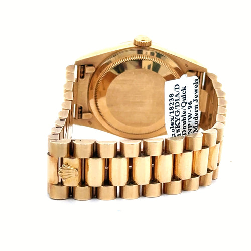 Pre-Owned Rolex Day Date Presidential 36mm 18k Yellow Gold Watch 18238