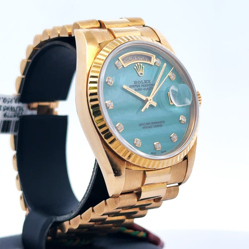 Pre-Owned Rolex Day Date Presidential 36mm 18k Yellow Gold Watch 18238