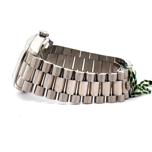 Pre-Owned Rolex Day Date Presidential 36mm 18k white Gold Watch 18239