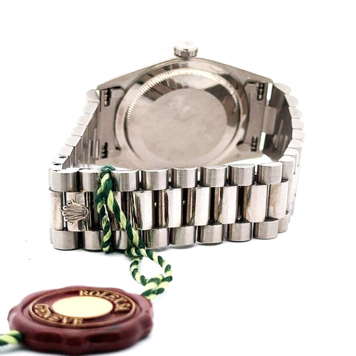 Pre-Owned Rolex Day Date Presidential 36mm 18k white Gold Watch 18239