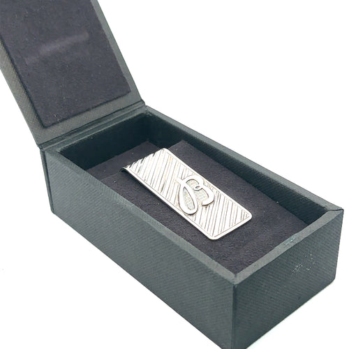 Breitling Authentic Sterling Silver Hand Crafted Money Clip With “B” Logo - RARE