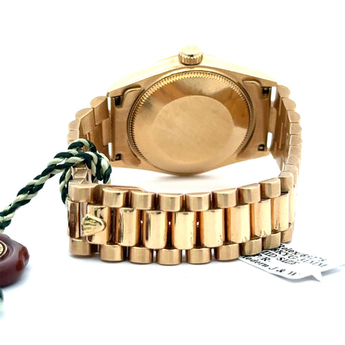 Pre-Owned Rolex Datejust Presidential midsize 31mm 18k Yellow Gold Watch 68278