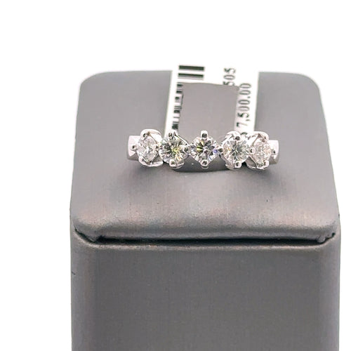 Platinum 0.75 CT Diamond Ladies Wedding Band, 7.7g, Size 6, S107924