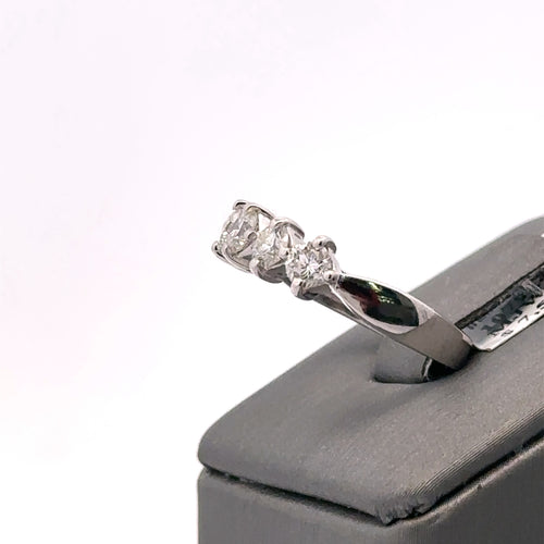 Platinum 0.75 CT Diamond Ladies Wedding Band, 7.7g, Size 6, S107924