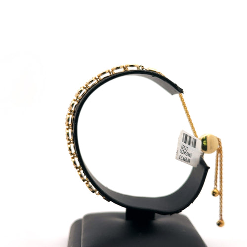 10k Yellow Gold 0.20CT Diamond Bolo Bracelet, 10.1g, S16123