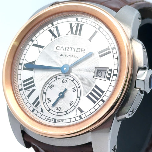Cartier Calibre de Cartier 18k Rose Gold, Automatic 38mm Watch - W2CA0002