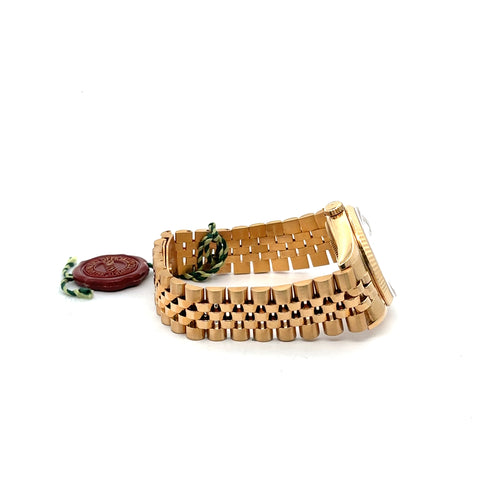 Pre-Owned Rolex Datejust, Chevy Dial, 36mm 18k Yellow Gold Watch 16018, Pre Owned