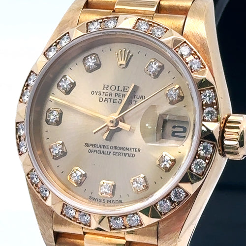 Pre-Owned Rolex Datejust Presidential 26mm 18k Yellow Gold Watch