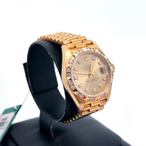 Pre-Owned Rolex Datejust Presidential 26mm 18k Yellow Gold Watch