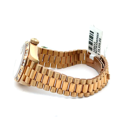 Pre-Owned Rolex Datejust Presidential 26mm 18k Yellow Gold Watch