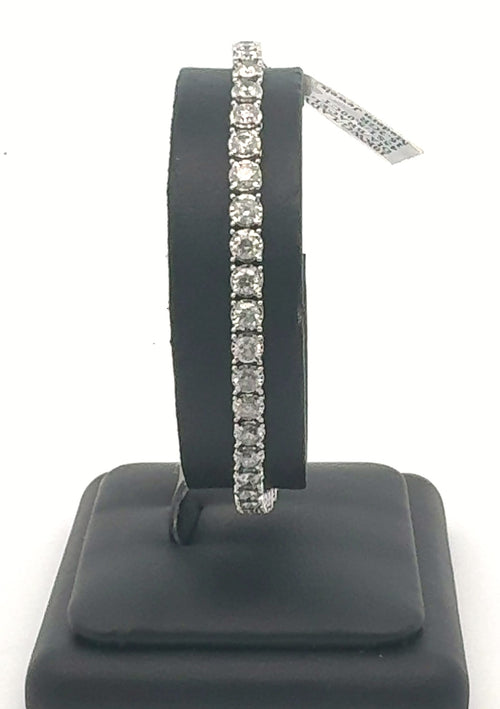 10k White Gold 7.75 CT Diamond Tennis Bracelet, 16.2gm, 7.5", S16295