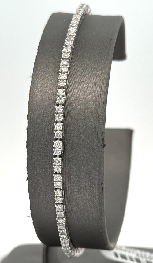 Platinum 2.50CT Diamond Tennis Ladies Bracelet, 8.8g, 7,5", S16502